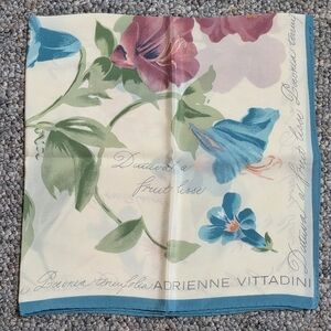 Adrienne Vittadini Floral Square Silk Neck Scarf